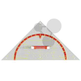Geometrický trojúhelník 45°, 60 cm